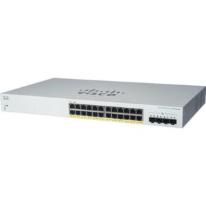 CISCO CBS220-24FP-4G Business 220 Series CBS220-24FP-4G - Switch - 28 Ports - Smart - Rack-mountable.