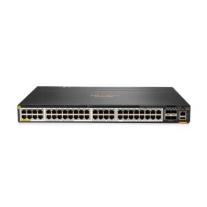 HPE JL659A Aruba 6300m 48-port HPE Smart Rate 1/2.5/5gbe Class 6 Poe And 4-port Sfp56 Switch (single Ac And Ears But Missing A Blank Or 2 In Back).