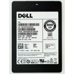 SAMSUNG MZ-7KM800A Sm865 Series 800gb 2.5inch Sata 6gbps Mlc Write Intensive Internal Solid State Drive. Dell Oem