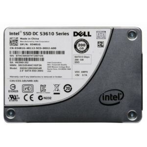 INTEL SSDSC2BX200G4R 200gb Mlc Sata 6gbps 2.5inch Enterprise Class Dc S3610 Series Solid State Drive (dual Label/ Dell / INTEL). Dell Oem