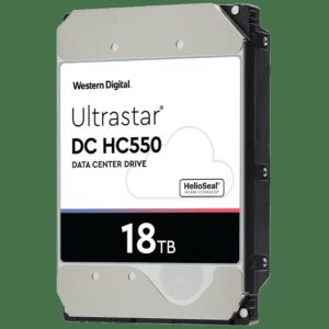 Western Digital WUH721818ALE6L4 Ultrastar Dc Hc550 18tb 7200rpm Sata-6gbps 512mb Buffer 512e Se 3.5inch Helium Platform Enterprise Hard Drive.   With