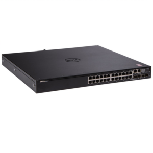 DELL N3204 24-PORT MANAGED RACK NETWORKING SWITCH AND RAILS