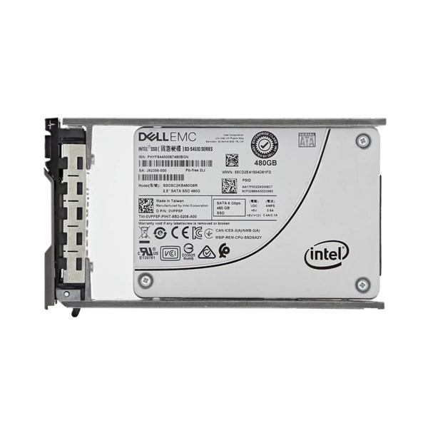 DELL VPP5P 480gb Read-intensive Triple Level Cell (tlc) Sata 6gbps 2.5in Hot Swap D3-s4510 Series Solid State Drive With Tray For DELL 14g Poweredge Server.