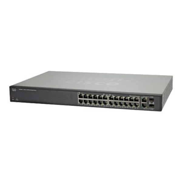 Cisco SLM224P 24-port 10 100 + 2-port Gigabit Smart Switch